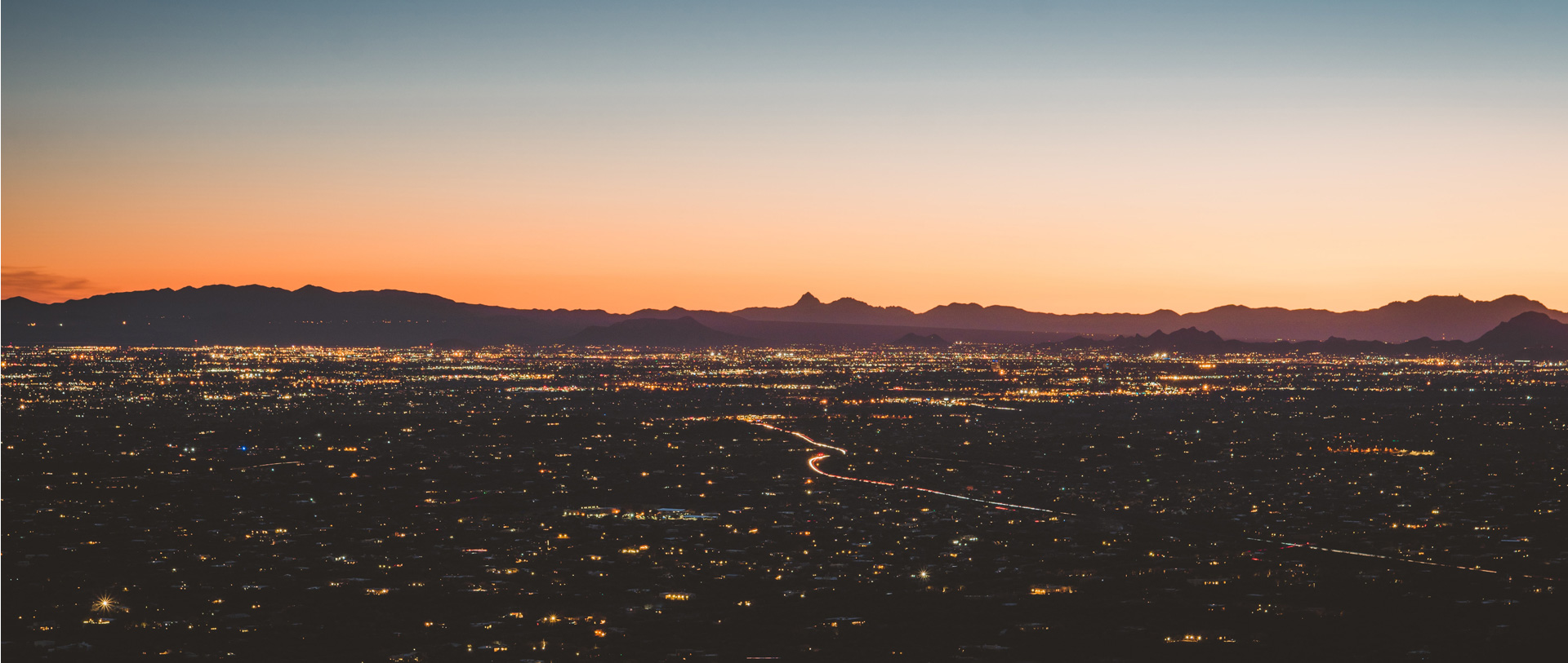 pictured: Tucson at night